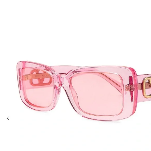 Valentino logo rectangle sunglasses women glasses - Picture 3 of 10